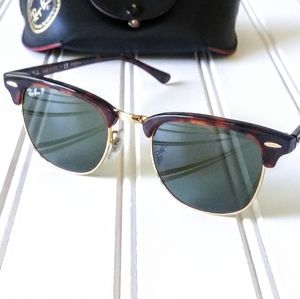 RaybanP club master tortoise gold